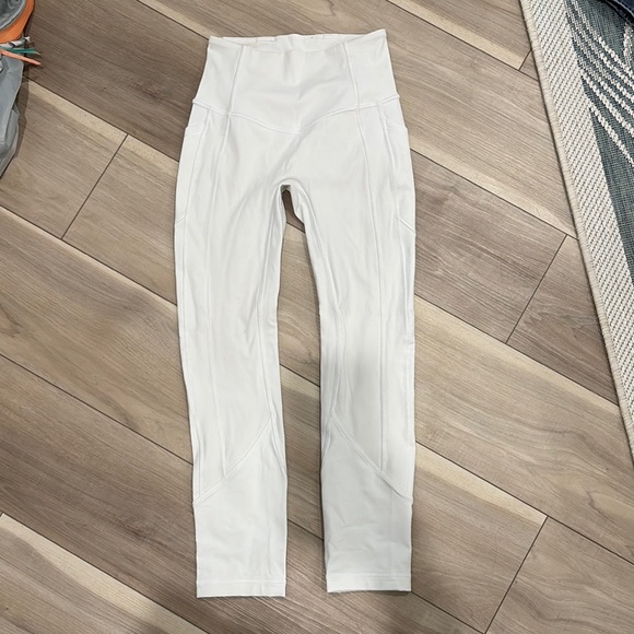 lululemon athletica Pants - Lululemon High-Waisted White Leggings